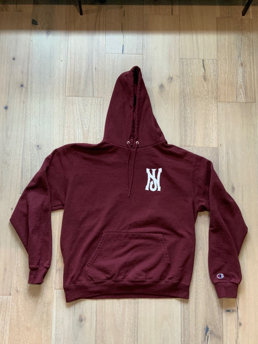 NJ Skateshop street logo hoodie Large Champion